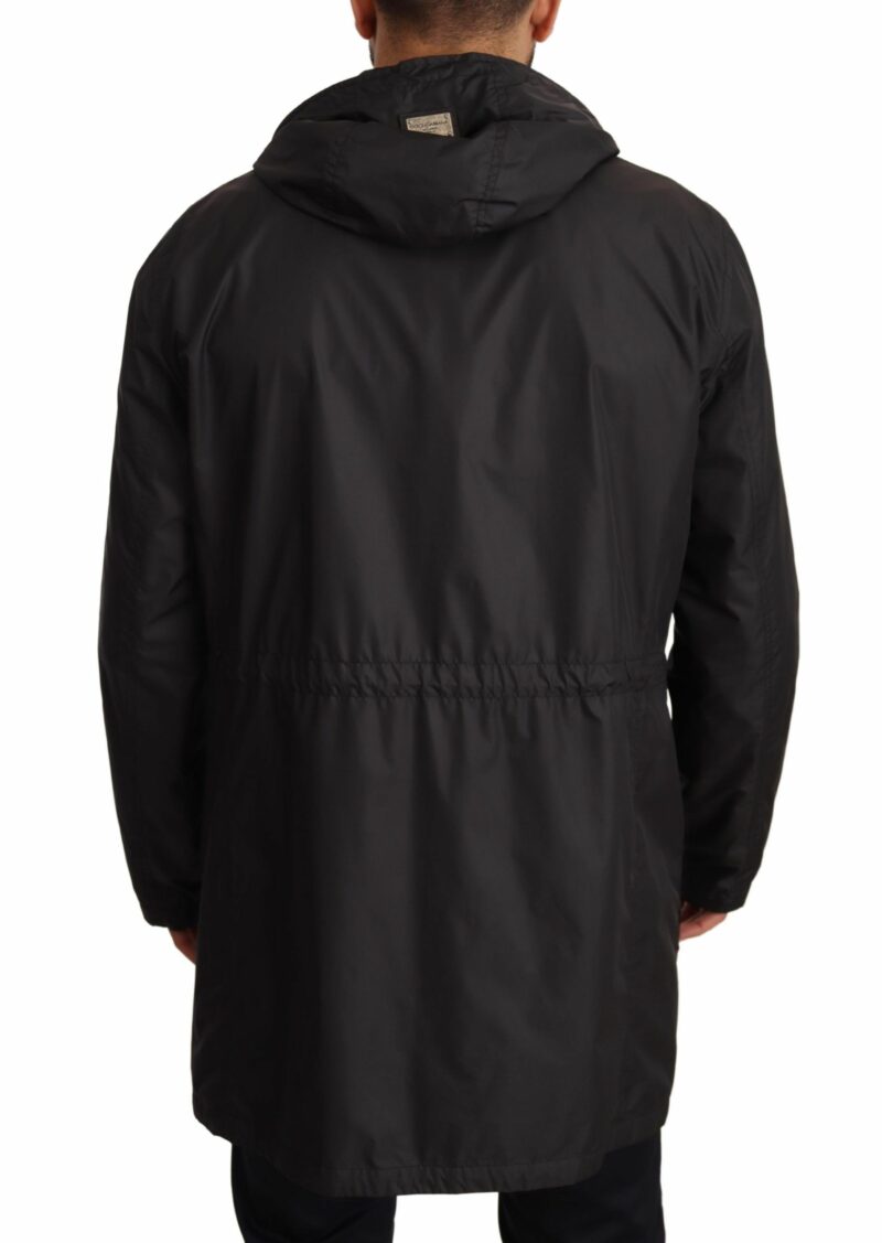 Dolce & Gabbana Elegant Black Hooded Blouson Jacket - Image 3