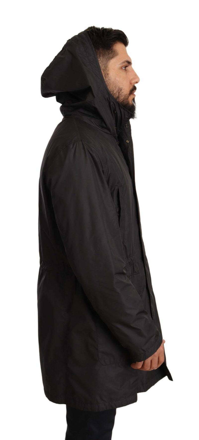 Dolce & Gabbana Elegant Black Hooded Blouson Jacket - Image 4