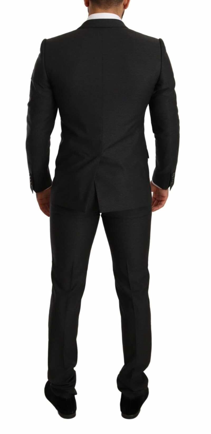 Dolce & Gabbana Elegant Gray Martini Wool Suit - Image 6