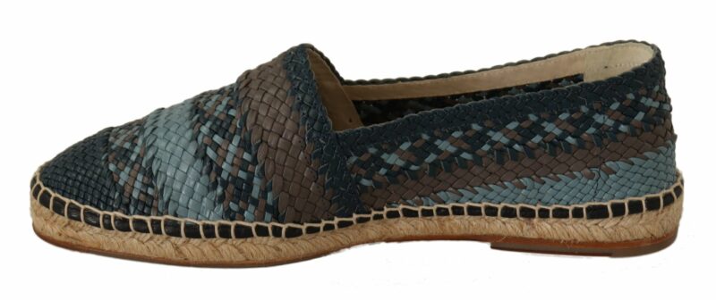 Dolce & Gabbana Elegant Woven Leather Espadrilles - Image 2