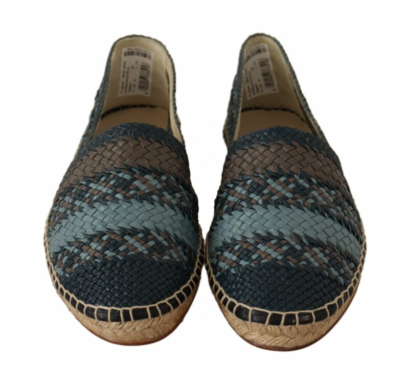 Dolce & Gabbana Elegant Woven Leather Espadrilles - Image 5