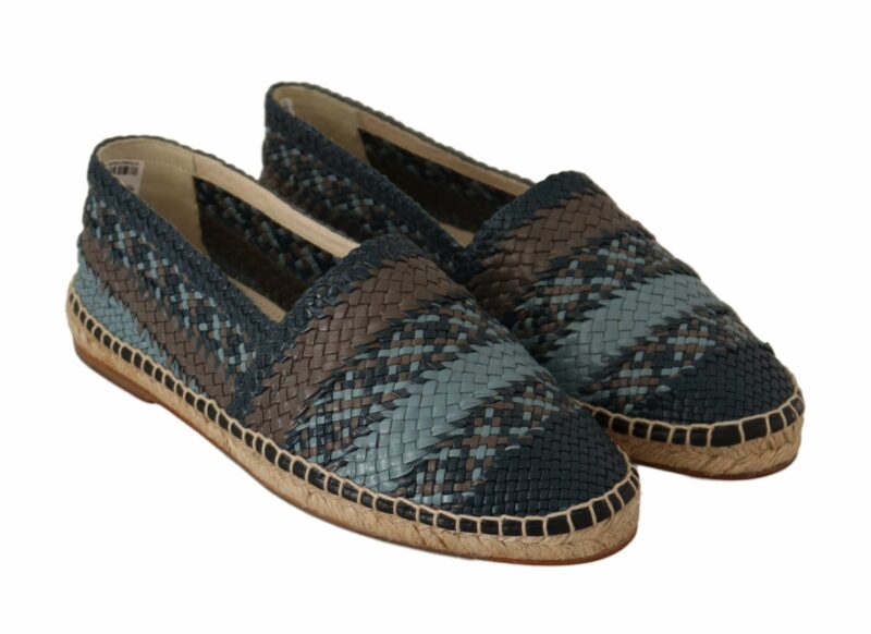 Dolce & Gabbana Elegant Woven Leather Espadrilles - Image 6