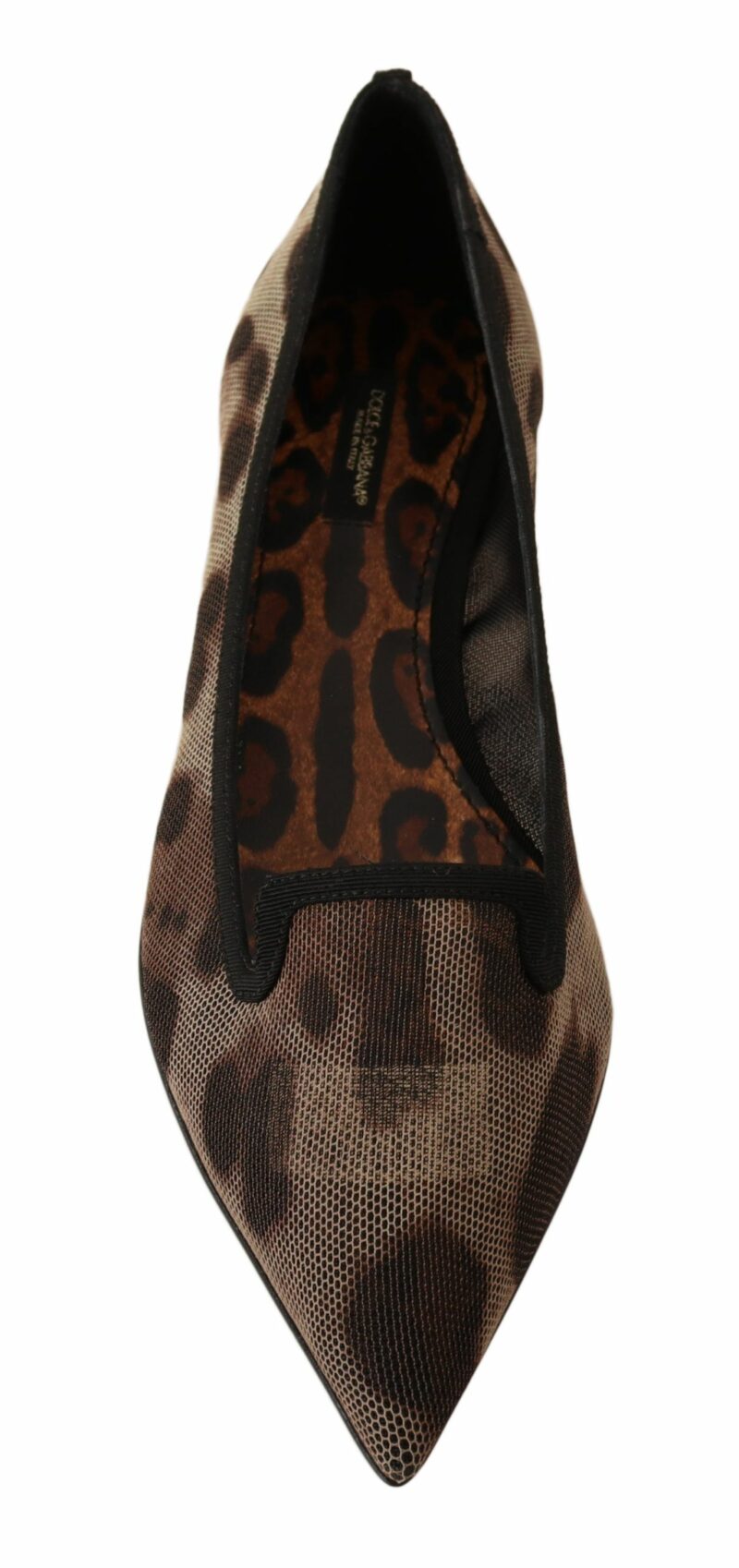 Dolce & Gabbana Elegant Leopard Print Flat Loafers - Image 4