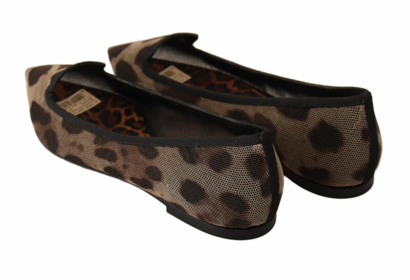 Dolce & Gabbana Elegant Leopard Print Flat Loafers - Image 7