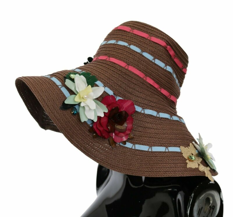Dolce & Gabbana Elegant Floppy Floral Wide Brim Hat - Image 2