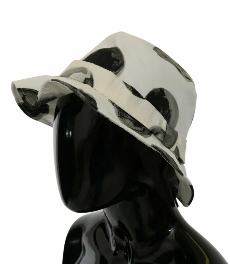 Dolce & Gabbana Polka Dot Cotton Bucket Hat - White & Black - Image 2