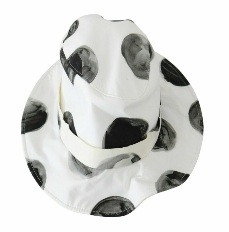 Dolce & Gabbana Polka Dot Cotton Bucket Hat - White & Black - Image 4