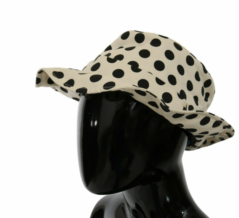 Dolce & Gabbana Chic Black Polka Dot Trilby Hat - Image 2
