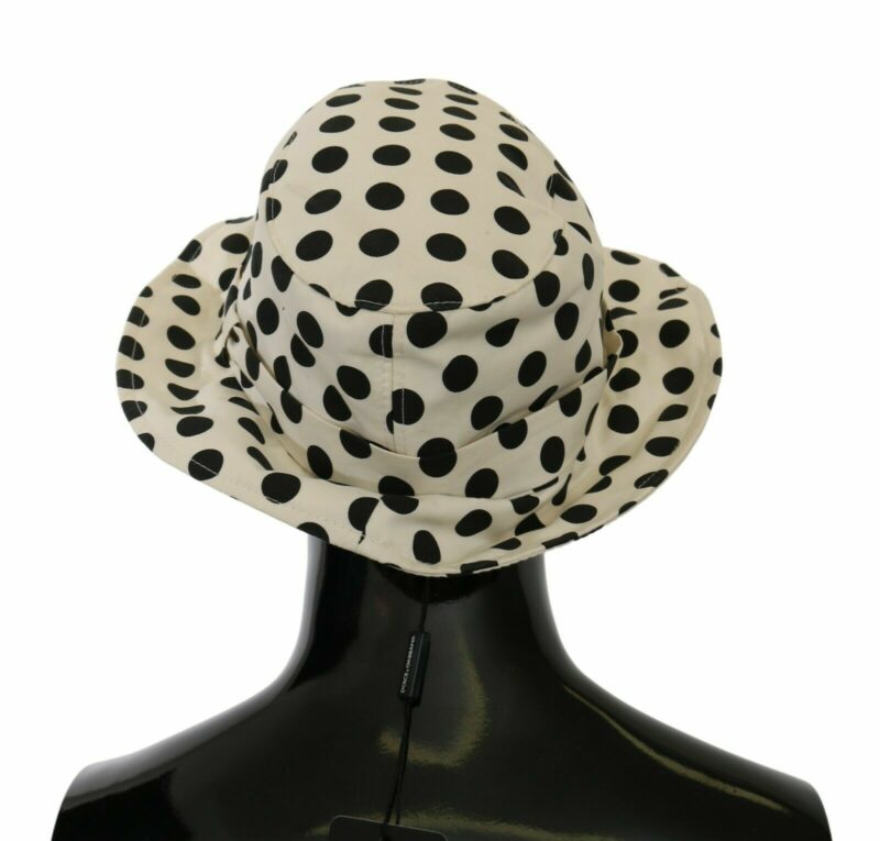 Dolce & Gabbana Chic Black Polka Dot Trilby Hat - Image 3