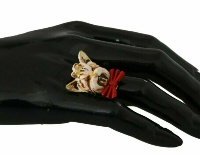 Dolce & Gabbana Elegant Canine Charm Women's Ring - Image 2