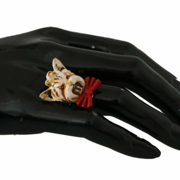 Dolce & Gabbana Elegant Canine Charm Women's Ring