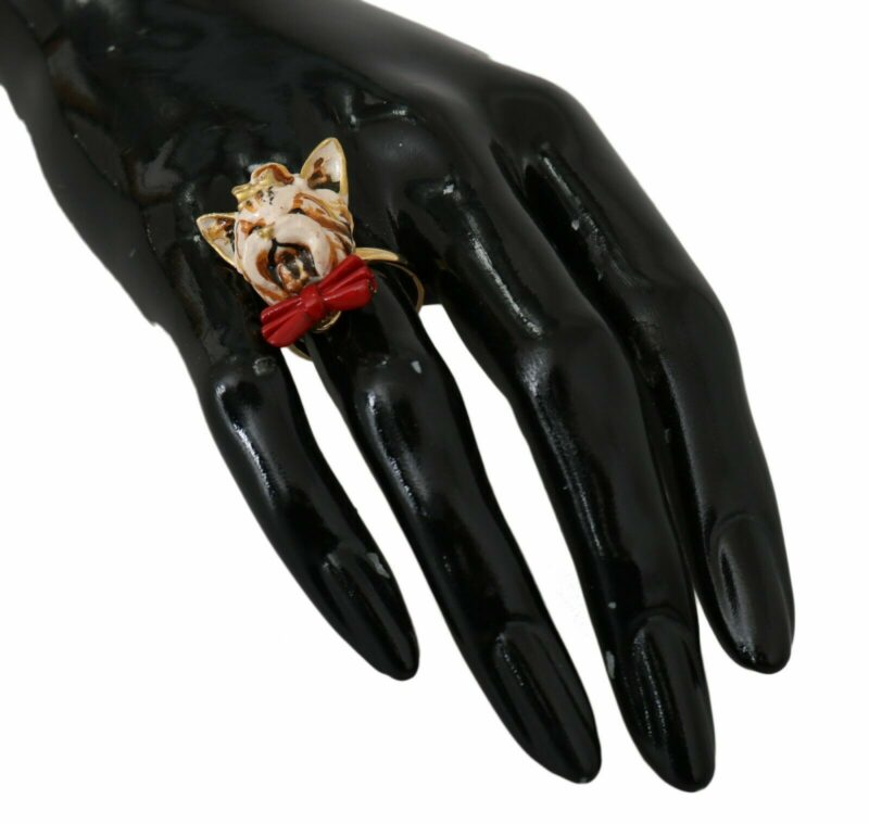 Dolce & Gabbana Elegant Canine Charm Women's Ring - Image 4