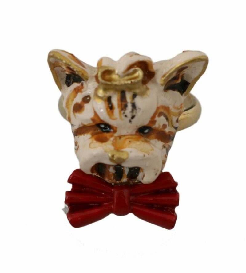 Dolce & Gabbana Elegant Canine Charm Women's Ring - Image 5