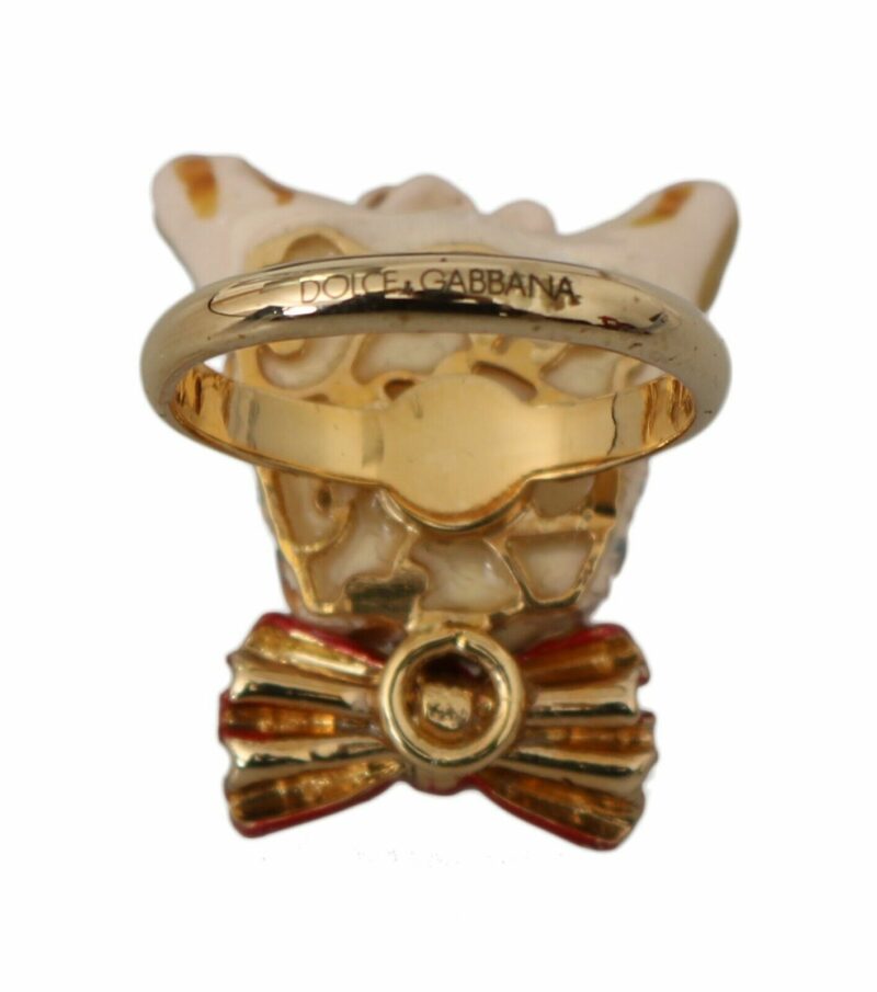 Dolce & Gabbana Elegant Canine Charm Women's Ring - Image 6