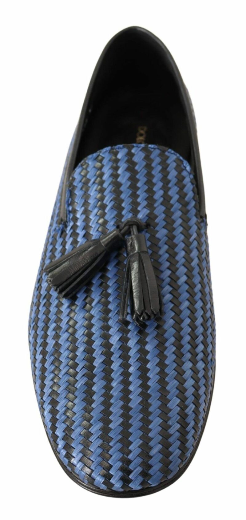 Dolce & Gabbana Elegant Woven Leather Loafers - Image 4