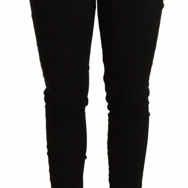 Dolce & Gabbana Chic Black Mid-Waist Skinny Denim Jeans