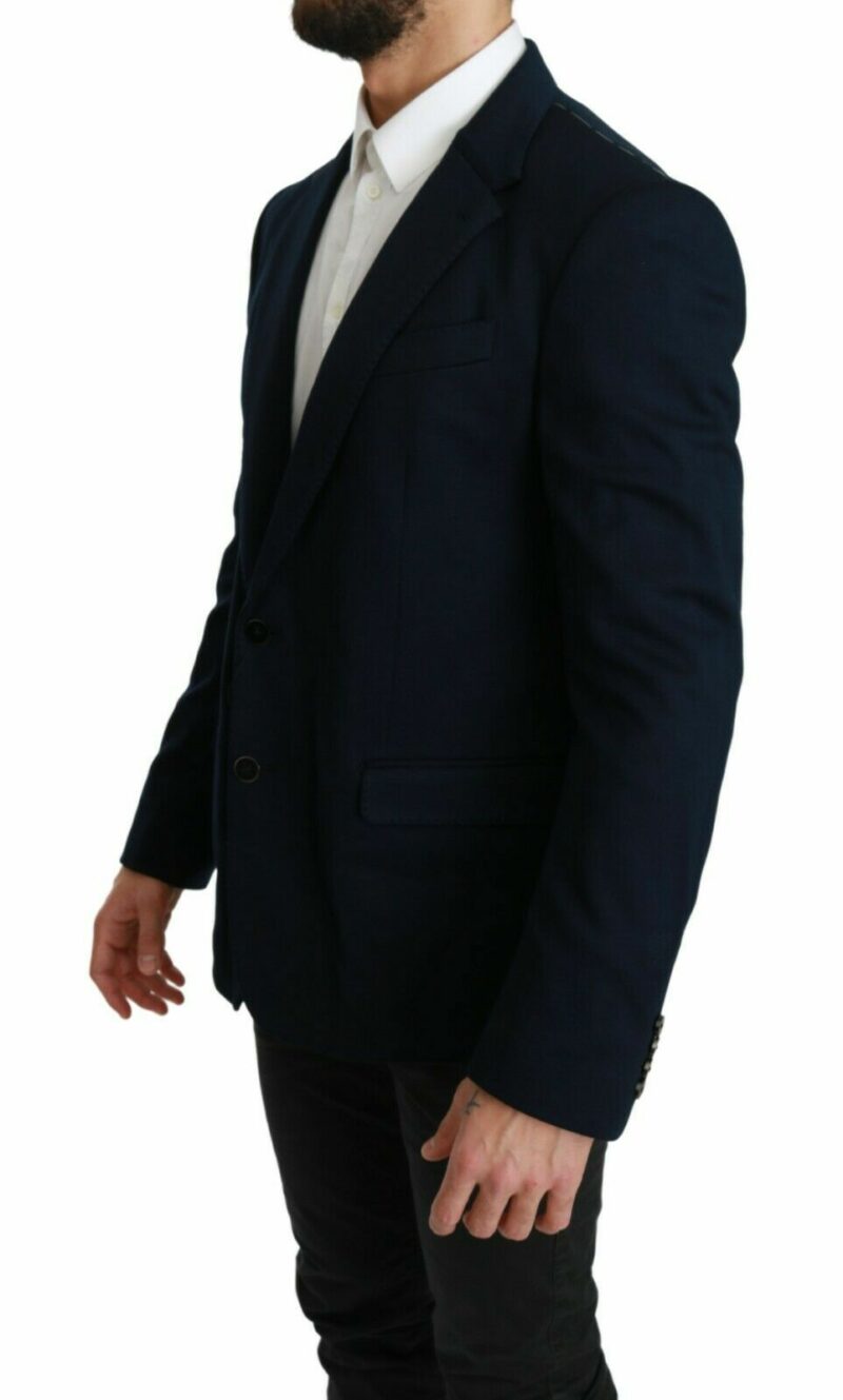 Dolce & Gabbana Elegant Slim Fit Dark Blue Men's Blazer - Image 2