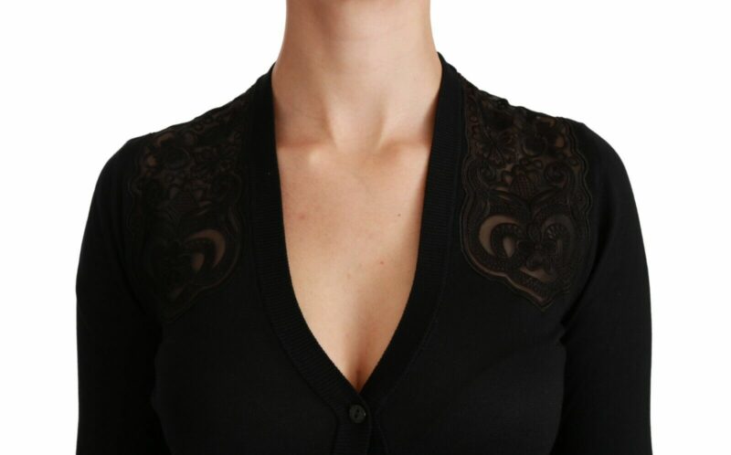 Dolce & Gabbana Alluring Silk Blend Lace Cardigan - Image 6