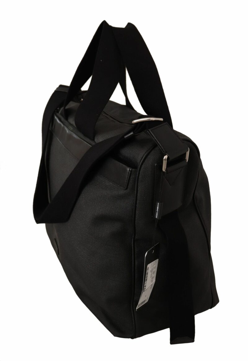 Dolce & Gabbana Elegant Men's Denim & Leather Messenger Bag - Image 2