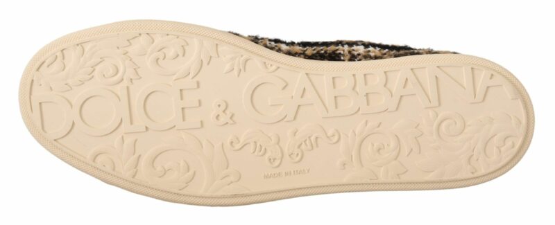 Dolce & Gabbana Beige High Top Fashion Sneakers - Image 2
