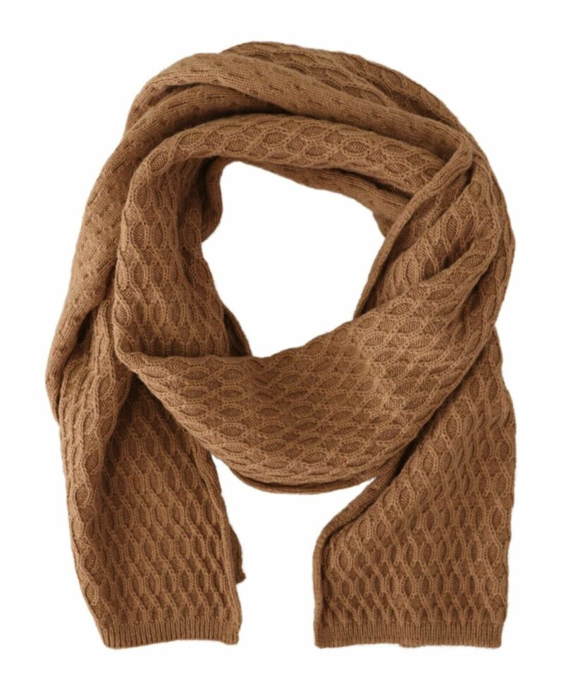 Dolce & Gabbana Elegant Dark Brown Knitted Scarf - Image 4