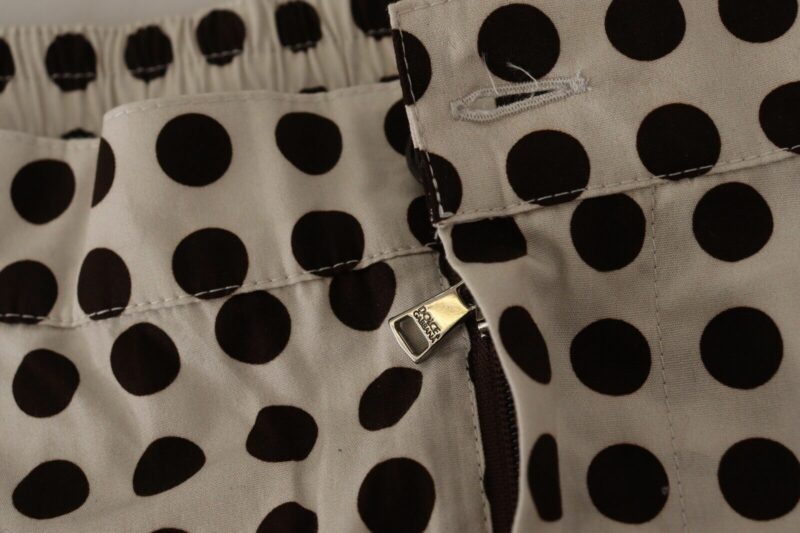 Dolce & Gabbana Elegant Polka Dot Cotton Shorts - Image 3