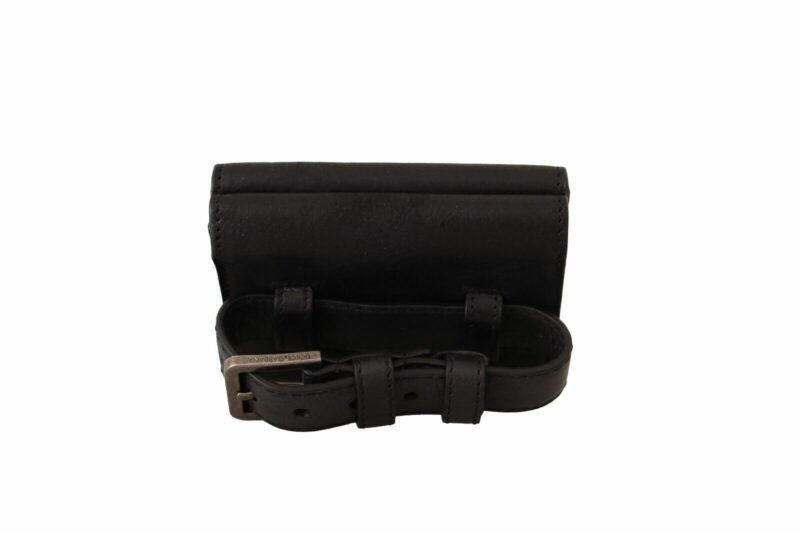 Dolce & Gabbana Elegant Black Leather Trifold Multi Kit - Image 3