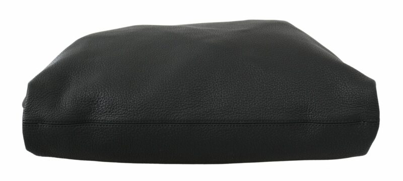 Dolce & Gabbana Elegant Black Leather Tote for Men - Image 3