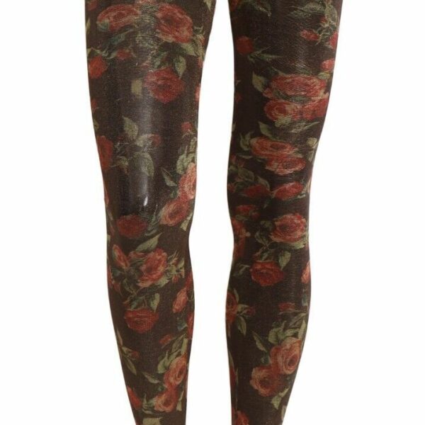 Dolce & Gabbana Floral Print Nylon Tights