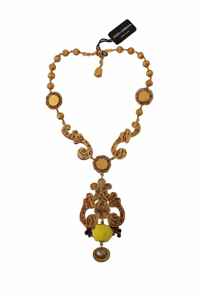 Dolce & Gabbana Multicolor Crystal Statement Necklace - Image 3