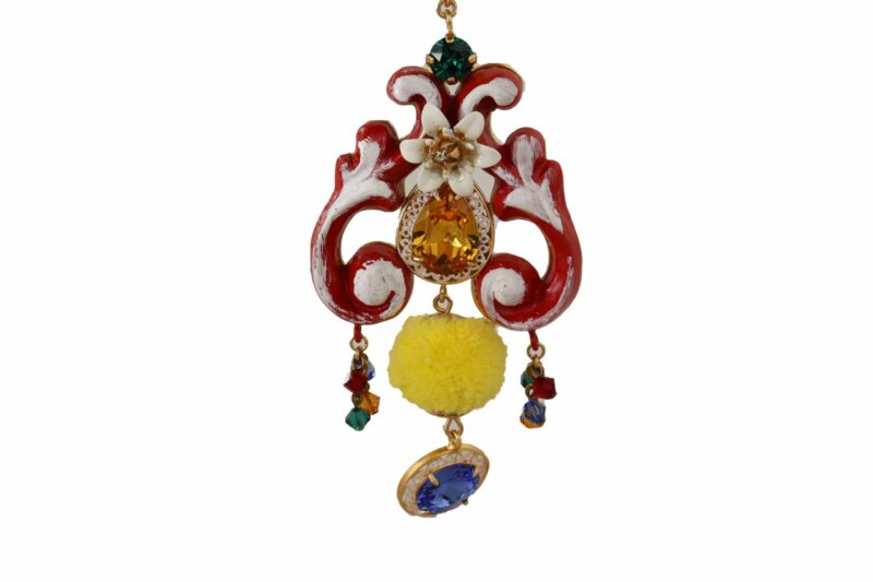 Dolce & Gabbana Multicolor Crystal Statement Necklace - Image 4