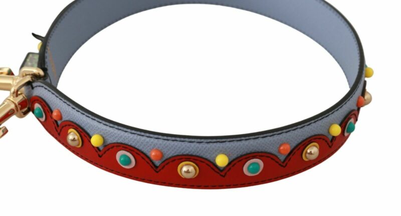 Dolce & Gabbana Elegant Multicolor Leather Shoulder Strap - Image 2