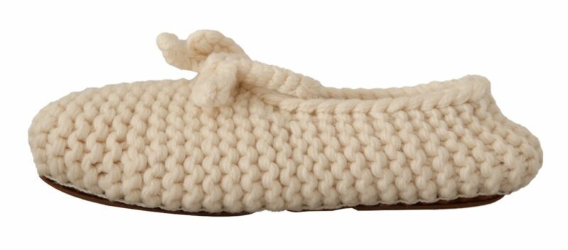 Dolce & Gabbana Chic Wool Knit Ballerina Flats - Image 5