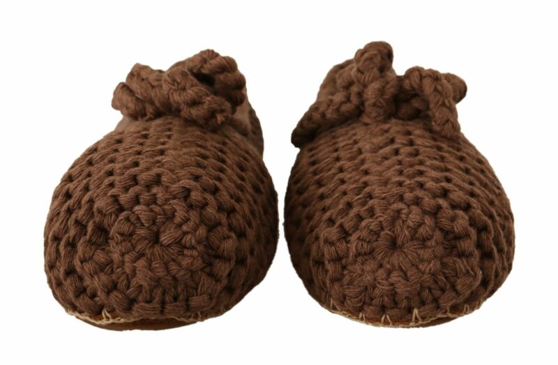 Dolce & Gabbana Elegant Wool Knit Ballerina Flats - Image 2