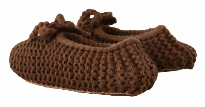 Dolce & Gabbana Elegant Wool Knit Ballerina Flats - Image 4