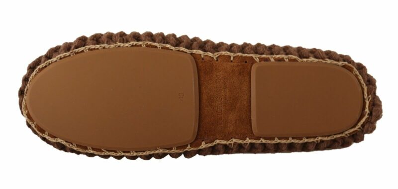 Dolce & Gabbana Elegant Wool Knit Ballerina Flats - Image 5
