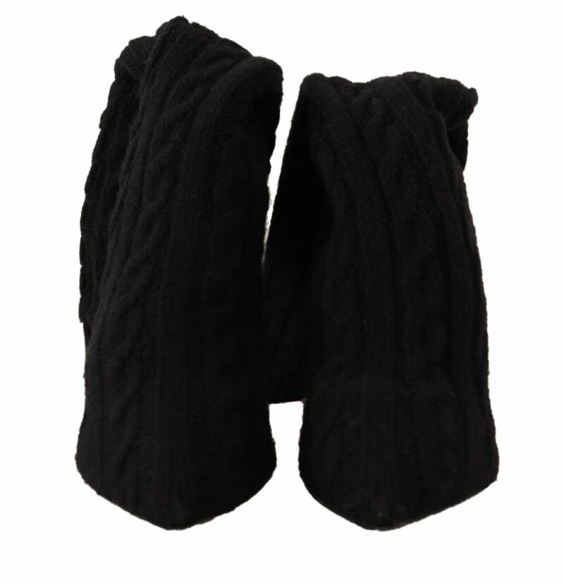 Dolce & Gabbana Elegant Stretch Sock Boots in Black - Image 2
