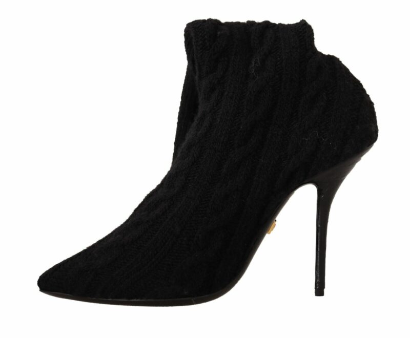 Dolce & Gabbana Elegant Stretch Sock Boots in Black - Image 5
