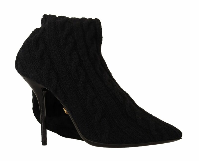 Dolce & Gabbana Elegant Stretch Sock Boots in Black - Image 6