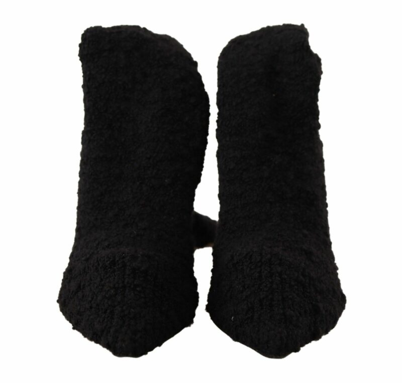 Dolce & Gabbana Chic Black Stretch Sock Boots - Image 2