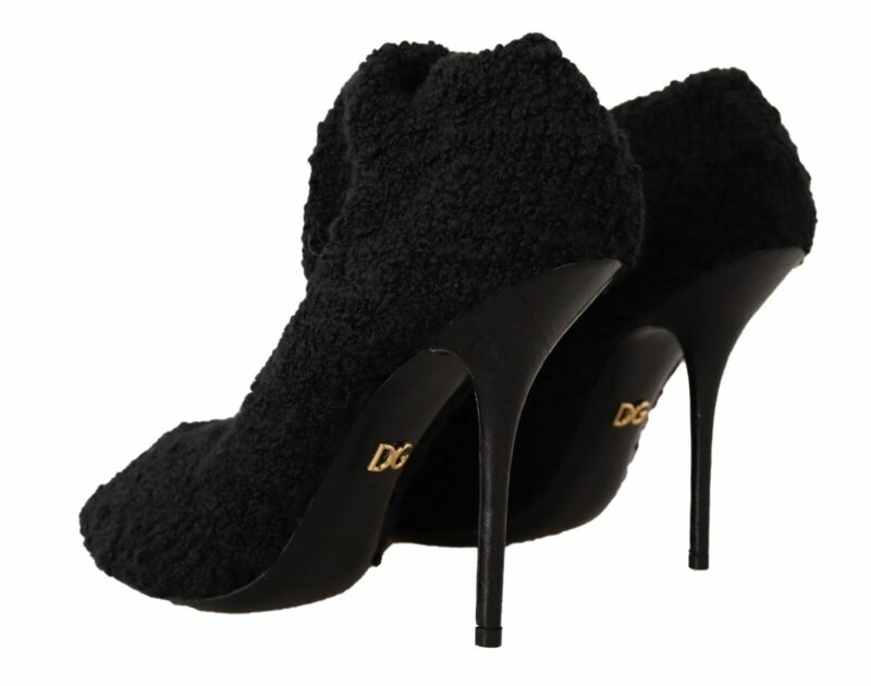 Dolce & Gabbana Chic Black Stretch Sock Boots - Image 4