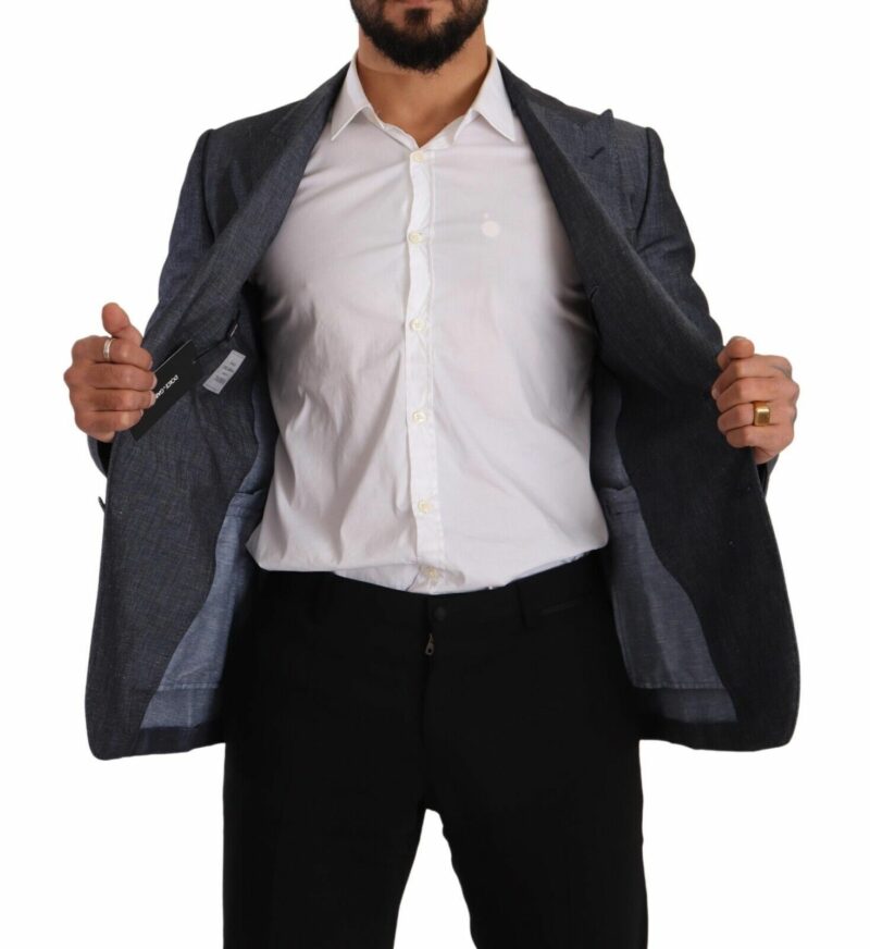 Dolce & Gabbana Elegant Slim Fit Two-Button Blue Blazer - Image 6