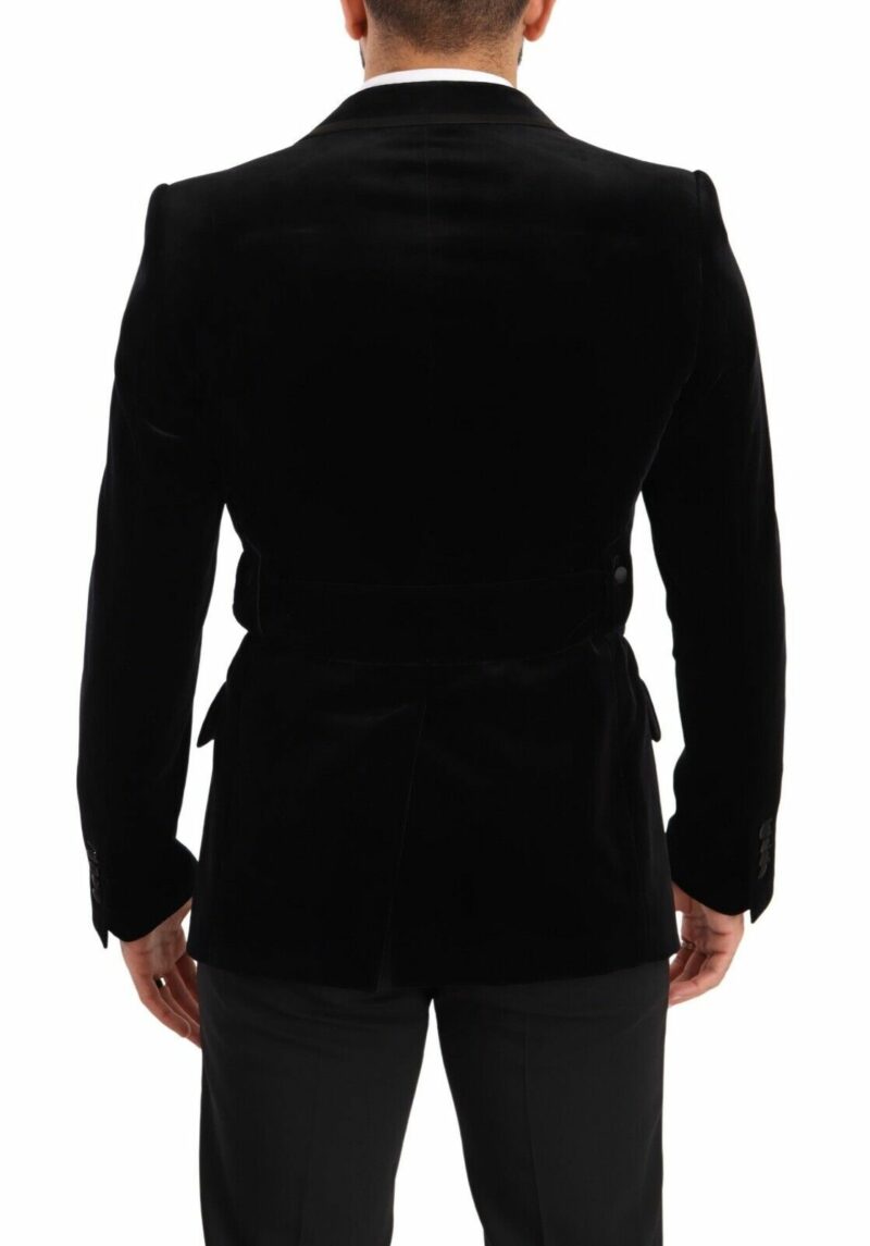 Dolce & Gabbana Elegant Single Breasted Velvet Blazer - Image 3