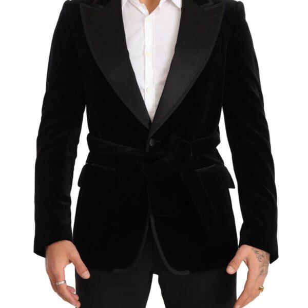 Dolce & Gabbana Elegant Single Breasted Velvet Blazer