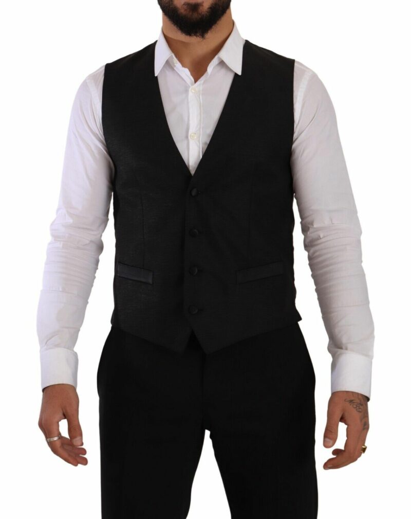 Dolce & Gabbana Sicilia Slim Fit Black Suit Ensemble - Image 5