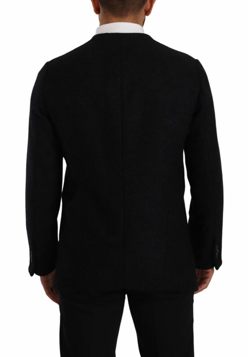 Dolce & Gabbana Elegant Dark Grey Alpaca Blend Jacket - Image 3