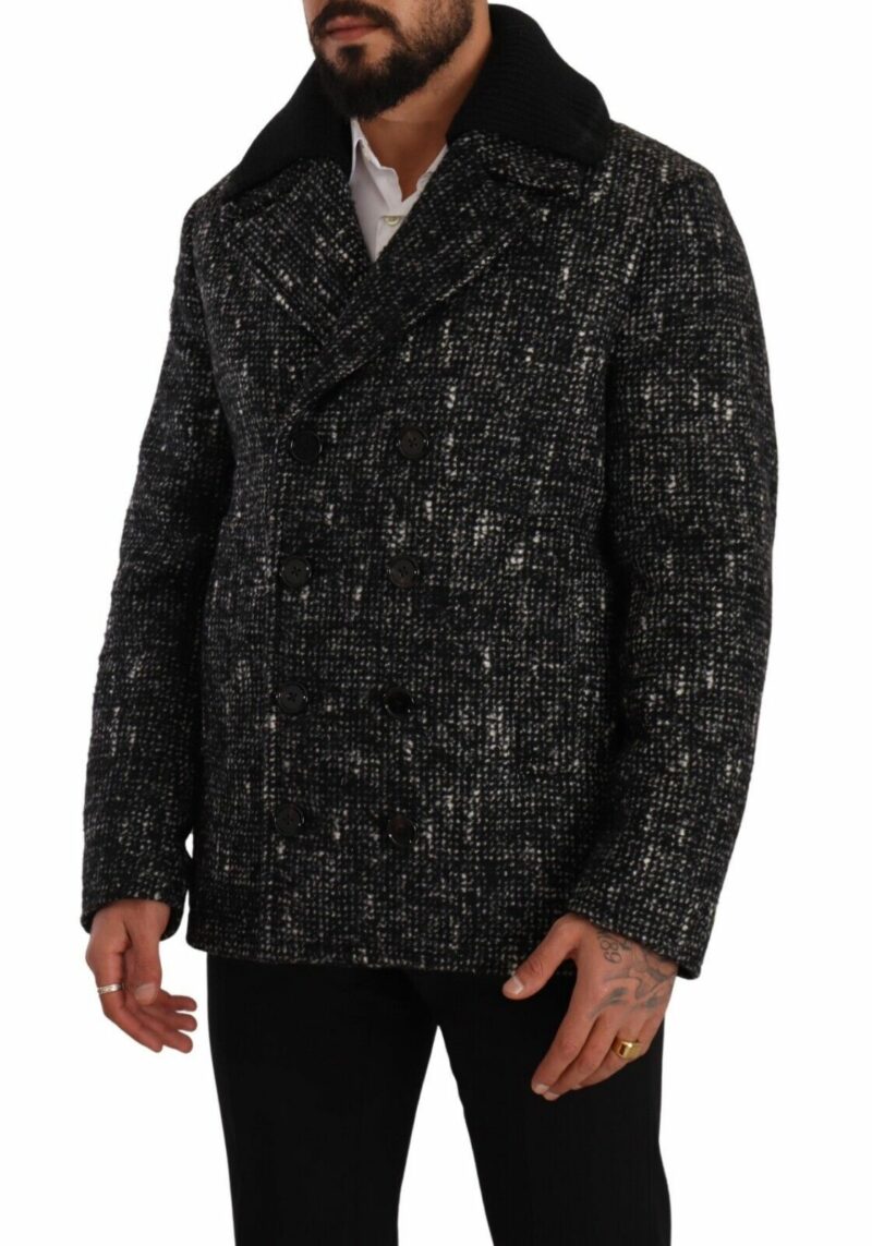 Dolce & Gabbana Chic Double Breasted Wool Blend Overcoat - Image 2