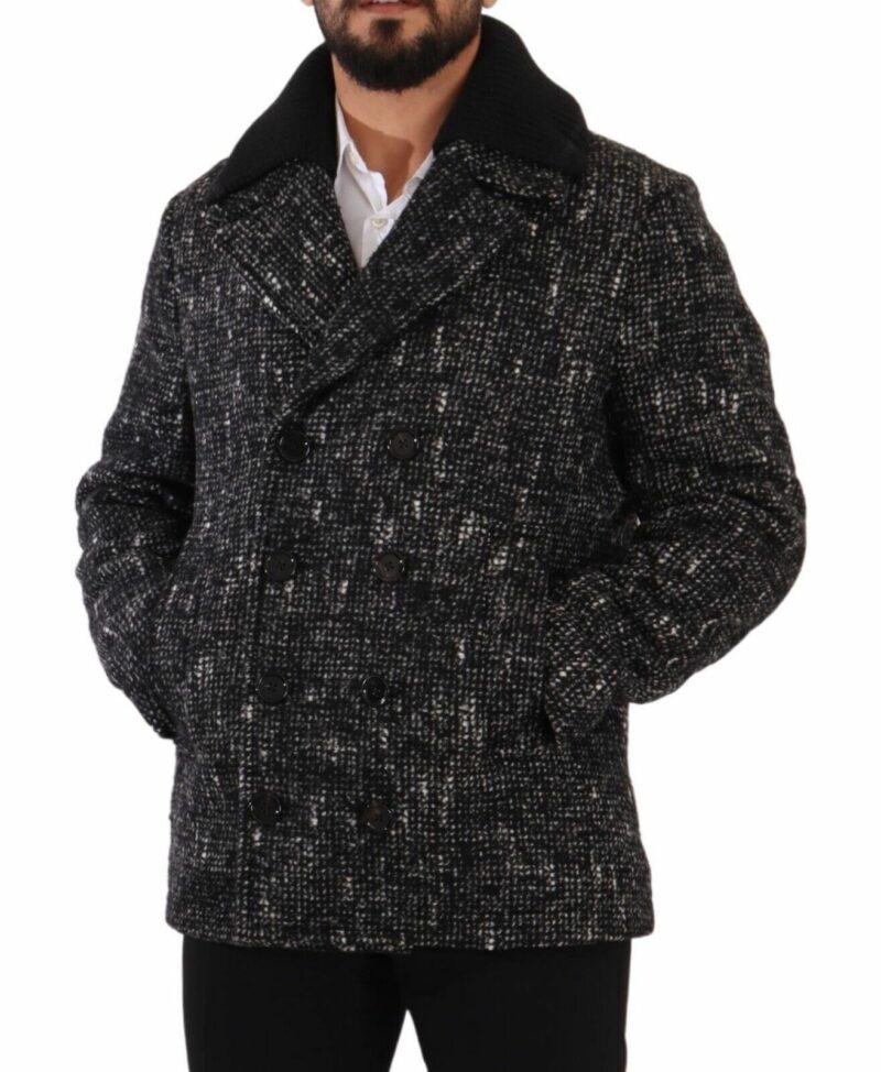 Dolce & Gabbana Chic Double Breasted Wool Blend Overcoat - Image 5