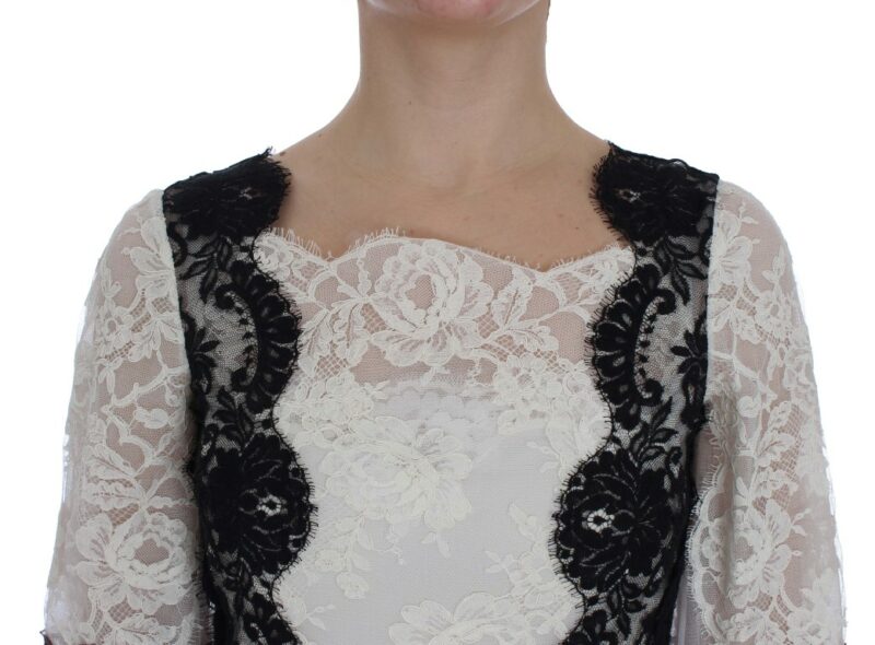 Dolce & Gabbana Floral Lace Silk Blend Maxi Dress - Image 5