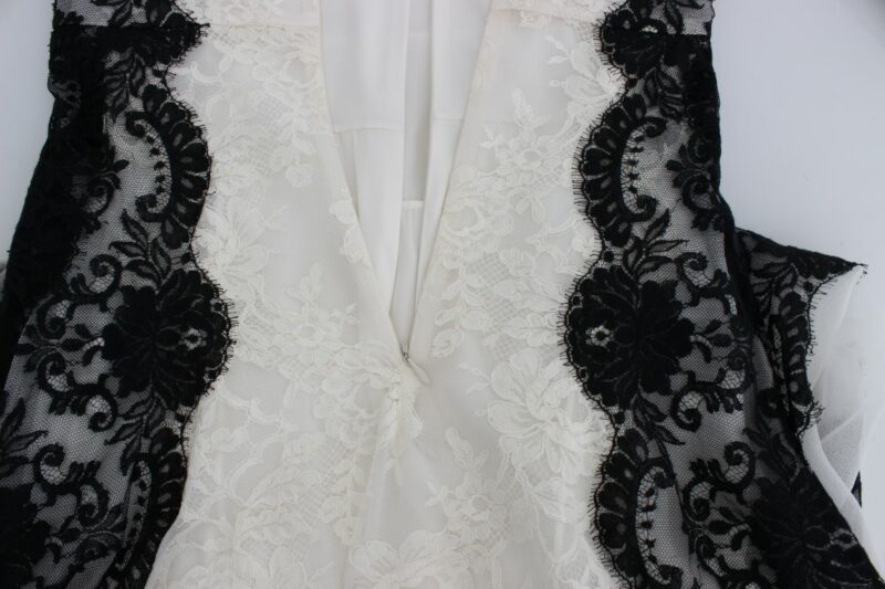 Dolce & Gabbana Floral Lace Silk Blend Maxi Dress - Image 6